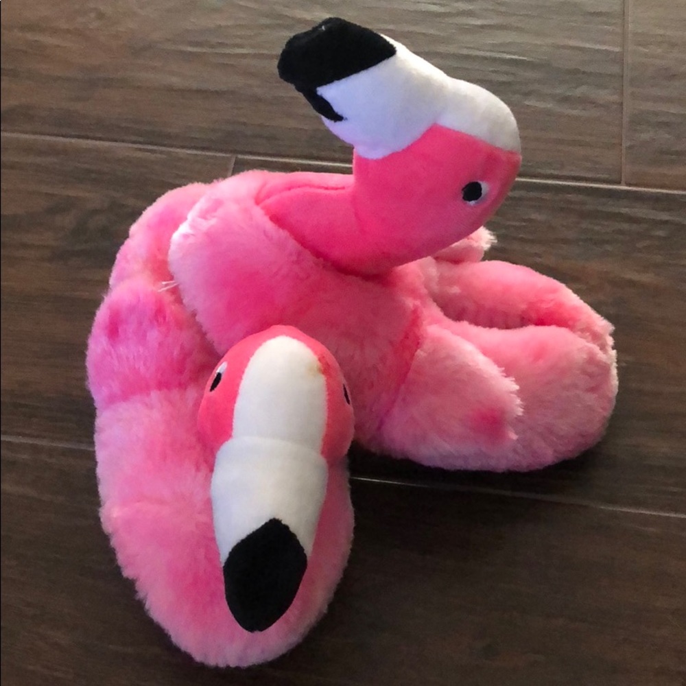 Girls flamingo slippers